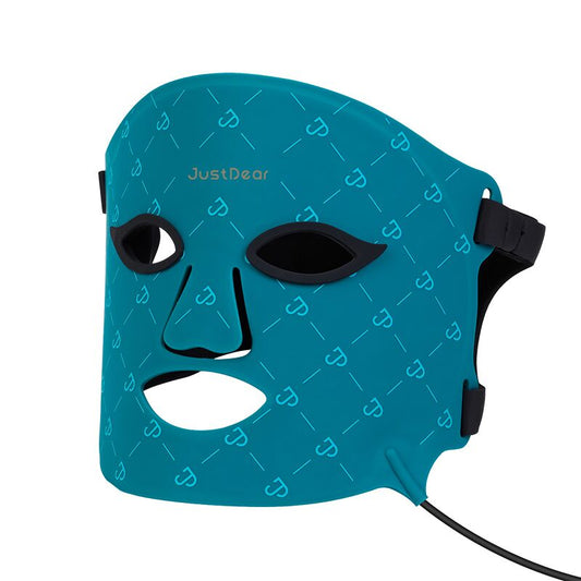 JUSTDEAR LED Light Mask for Medical and Aesthetic Skin Treatments At-Home Skin Rejuvenation, Targets Wrinkles, Boosts Collagen & Firms Skin