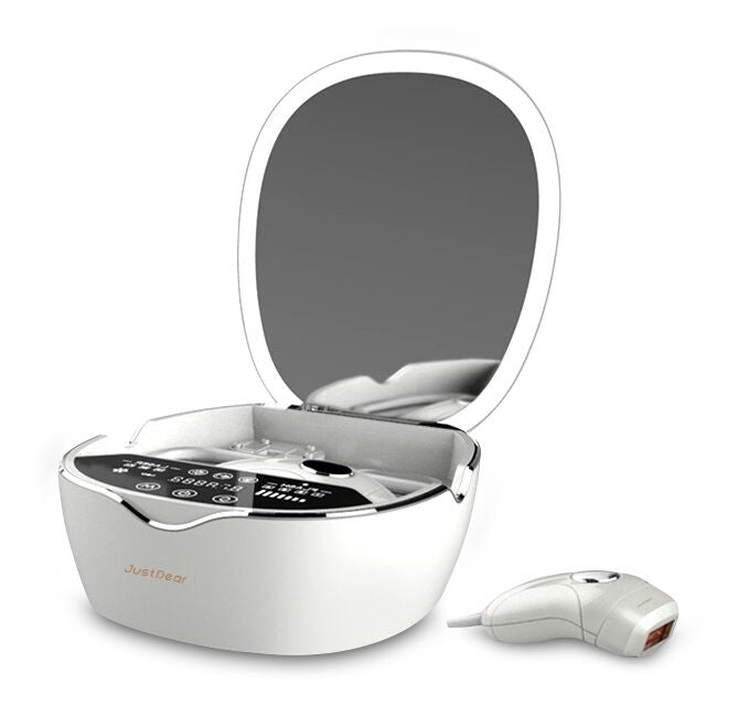 JUSTDEAR Laser Hair Removal Device for Women and Men, Hair Removal with Ice-Cooling, 5 Energy Levels, Home Use for Body & Face