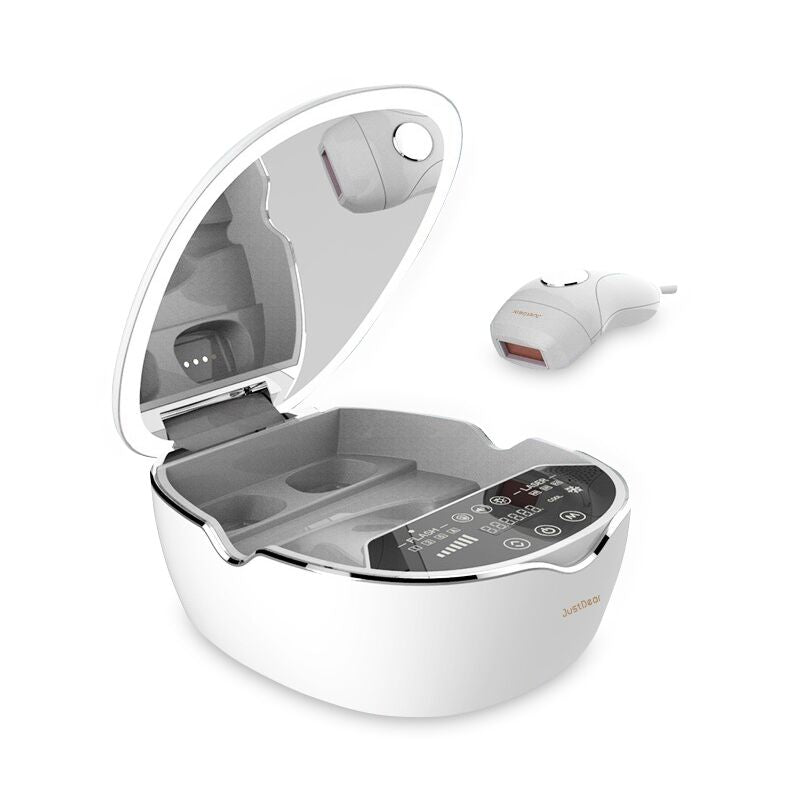 JUSTDEAR Laser Hair Removal Device for Women and Men, Hair Removal with Ice-Cooling, 5 Energy Levels, Home Use for Body & Face